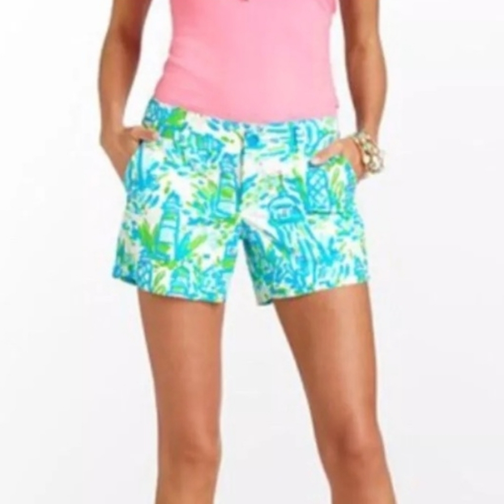 Lily Pulitzer walsh short cotton lighthouse shorts Size 0